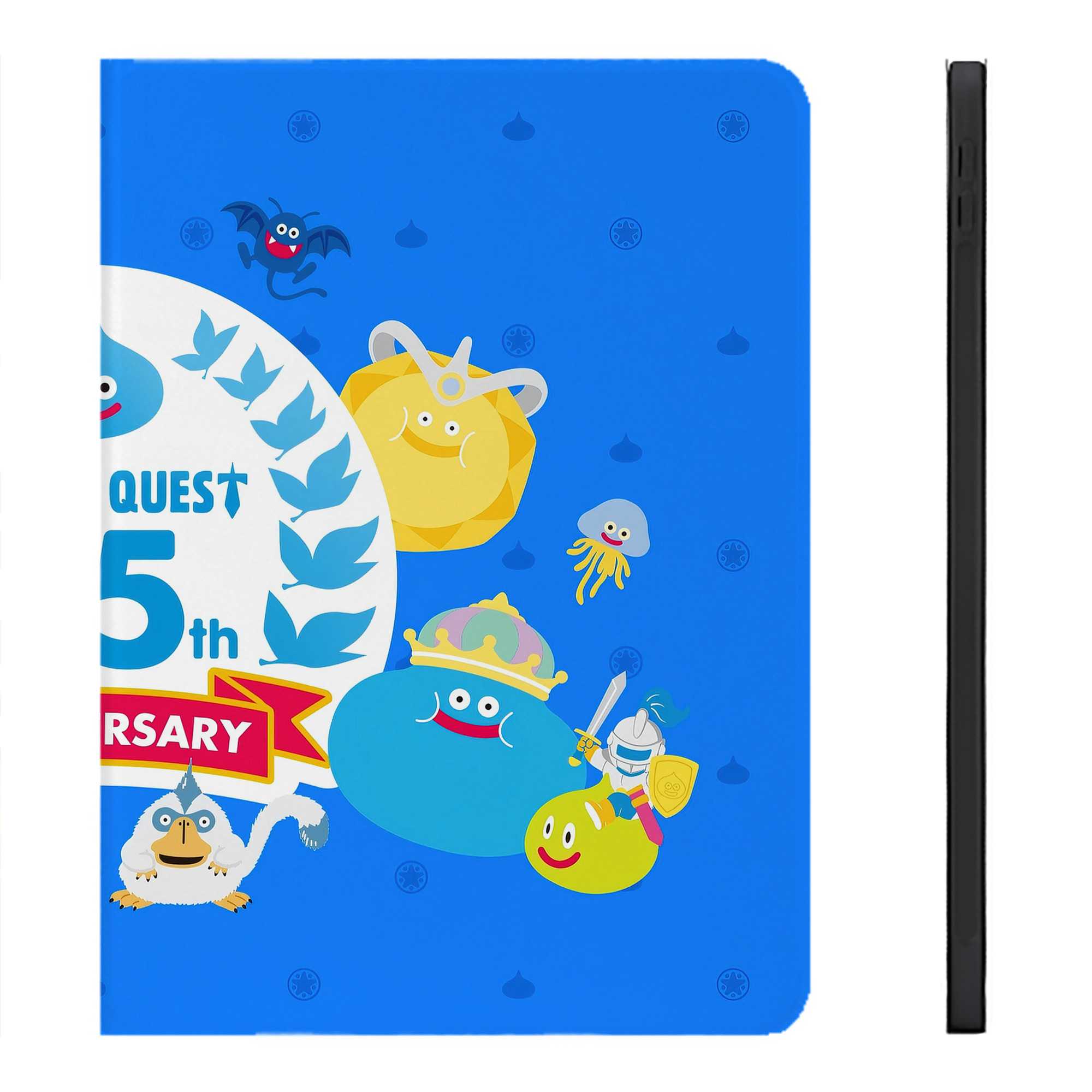 （画像用） ドラゴンクエスト Doragon Kuesuto Dragon Quest IPadケース ペンホルダー付き ブックスタイルデザイン